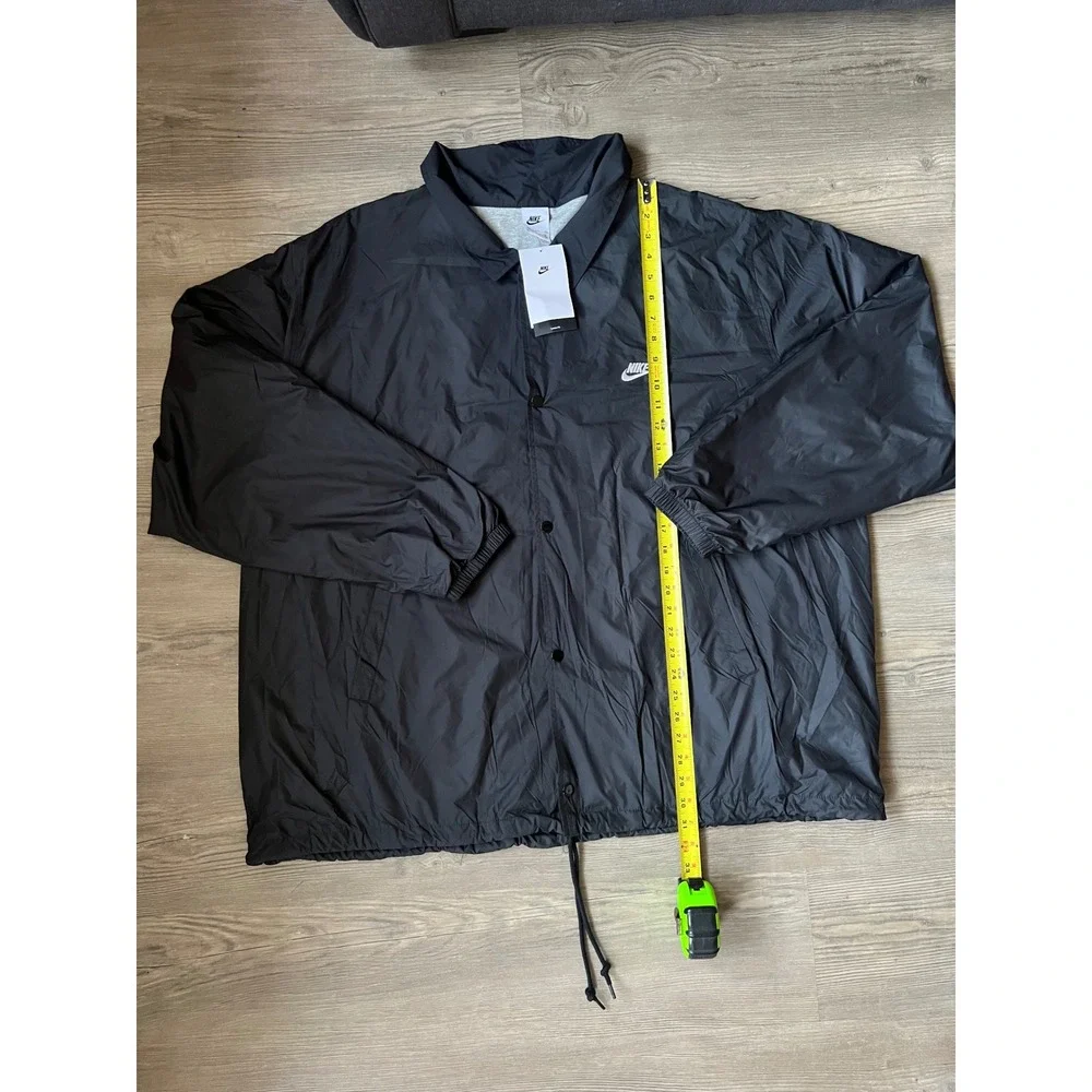 NWT Nike Club Men's Coaches Jacket Black Size 3XL FN3316-010